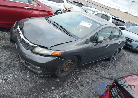 2012 Honda Civic Lx z USA, uszkodzony, nr VIN 2HGFB2F54CH027142